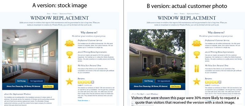 Image of window repair before and after