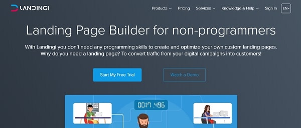 Landingi page builder