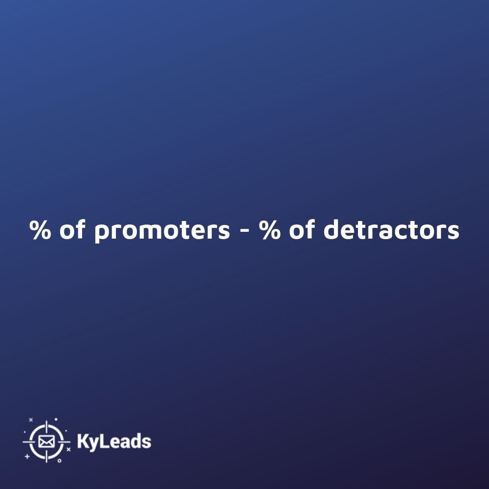 Net promoter score calculation 