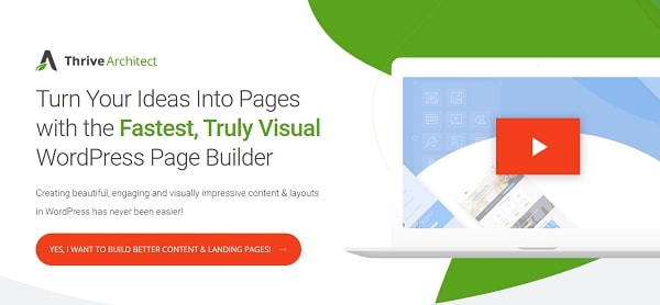 Thrive Architect page builder