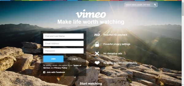 Vimeo UVP example