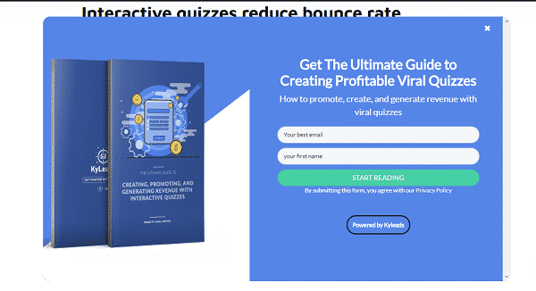 Popup example