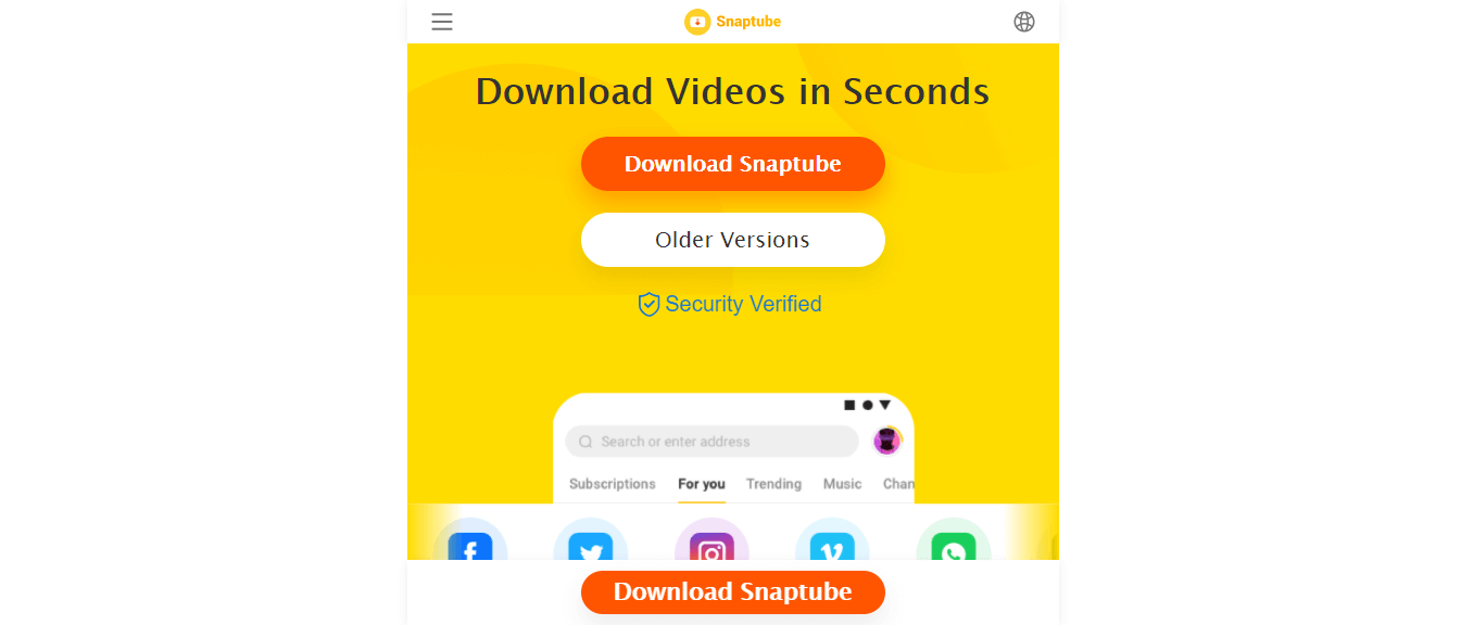 Snaptube downloader